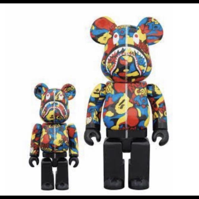 CAMO SHARK BE@RBRICK BAPE 100% 400%セット