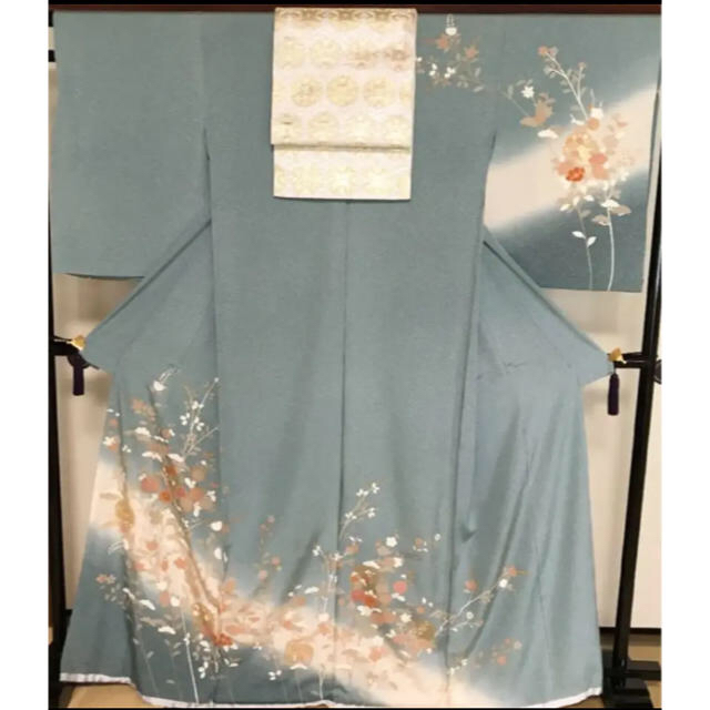 プレミアム ♢確認用♢ 未仕立て 極美品♢正絹 京友禅 訪問着 八掛