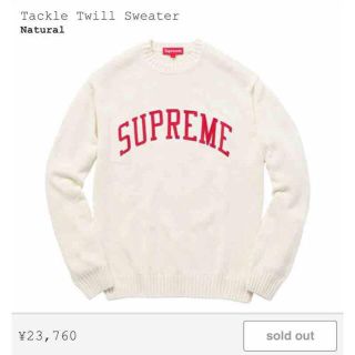 シュプリーム(Supreme)の【Mサイズ★確実正規品】Supreme アーチロゴ sweater(ニット/セーター)