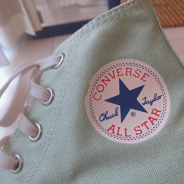 CONVERSE(コンバース)のCONVERSE 大阪限定パステルグリーン 23.5cm レディースの靴/シューズ(スニーカー)の商品写真