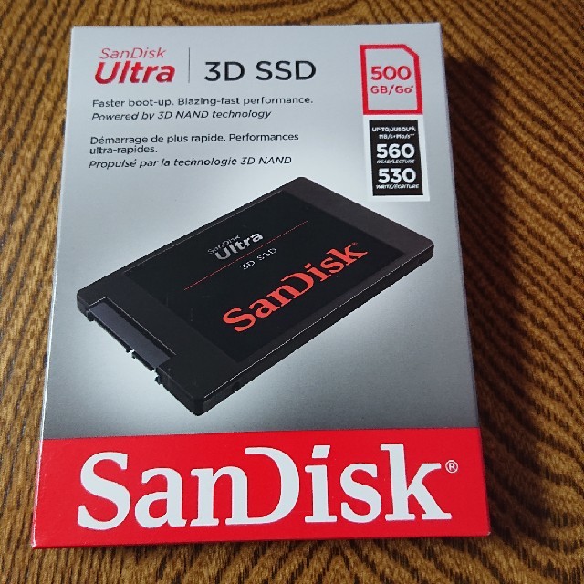 スマホ/家電/カメラSanDisk/Ultra/3D SSD/500GB  新品未開封