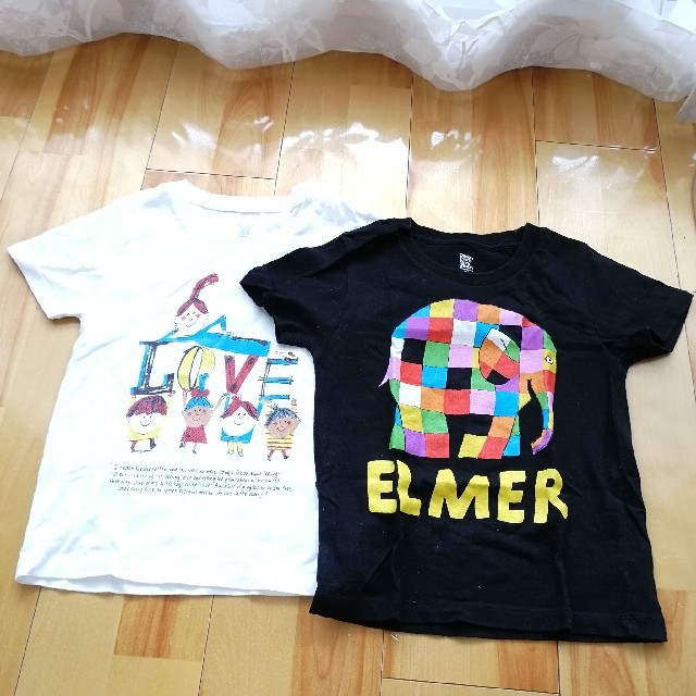 Design Tshirts Store graniph(グラニフ)のグラニフ　キッズTシャツ二枚セット キッズ/ベビー/マタニティのキッズ服男の子用(90cm~)(Tシャツ/カットソー)の商品写真