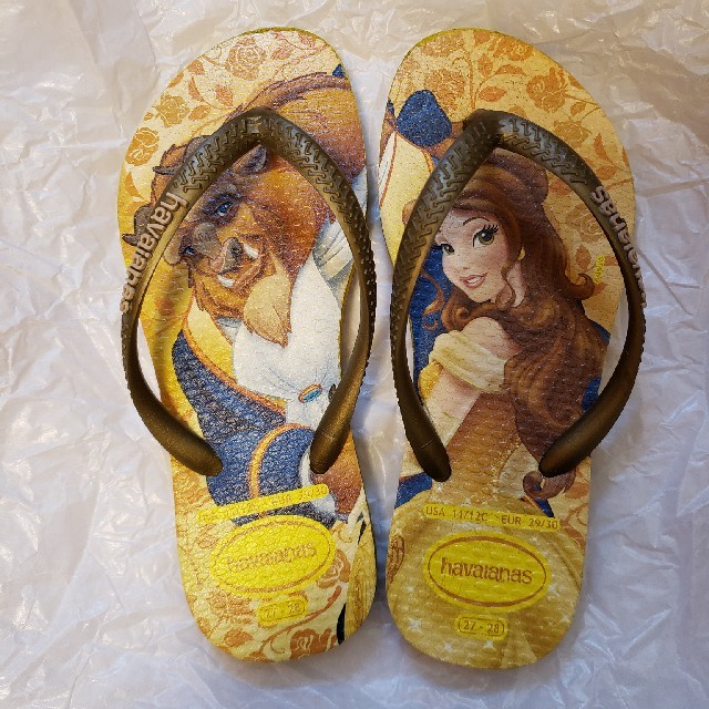 havaianas(ハワイアナス)のハワイアナス　美女と野獣ビーチサンダル キッズ/ベビー/マタニティのキッズ靴/シューズ(15cm~)(サンダル)の商品写真