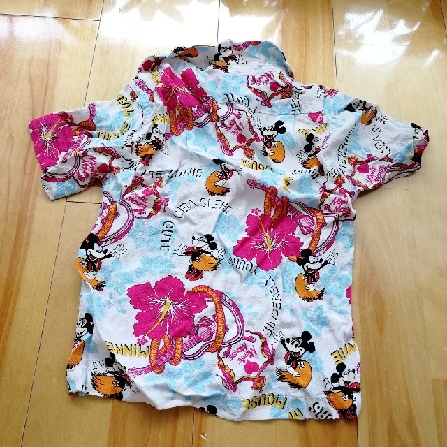 Disney(ディズニー)のミニーマウス　アロハシャツ　キッズ110 キッズ/ベビー/マタニティのキッズ服男の子用(90cm~)(ブラウス)の商品写真