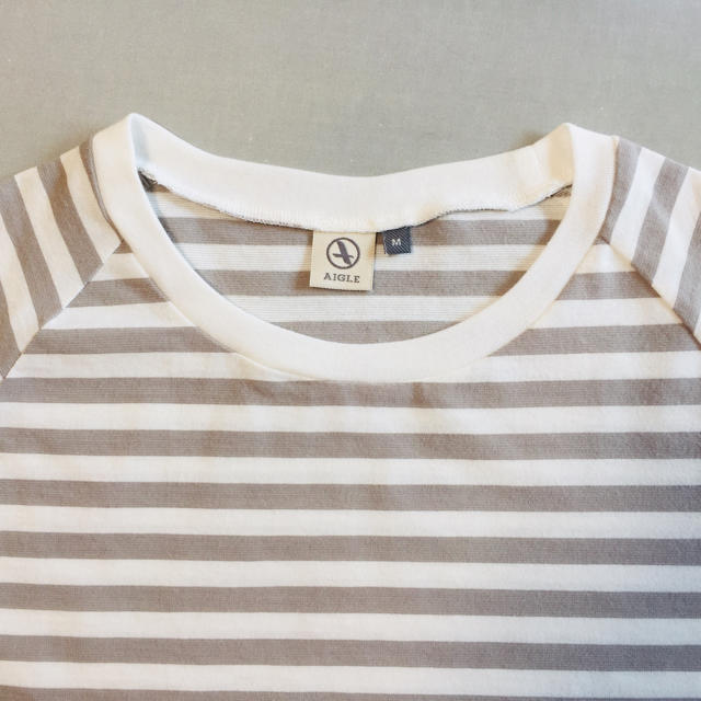 AIGLE(エーグル)のAIGLE ボーダーTシャツ 吸水速乾 レディースのトップス(Tシャツ(半袖/袖なし))の商品写真