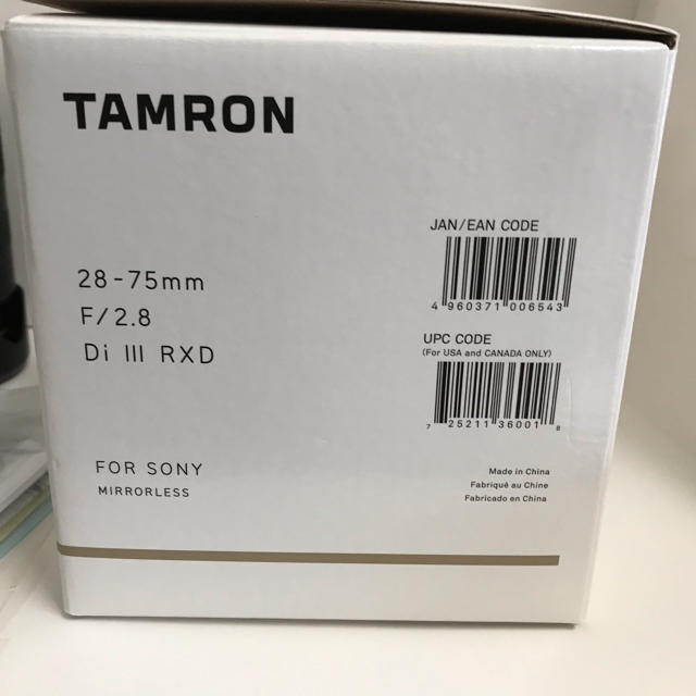 TAMRON 28-75mm F/2.8 ソニーミラーレス用 美品