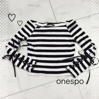 ワンスポ(one spo)のonespo ♡ スピンドルオフショル(カットソー(長袖/七分))