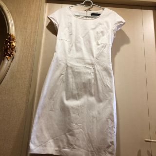 マックスマーラ(Max Mara)のマックスマーラ白ワンピース (ひざ丈ワンピース)