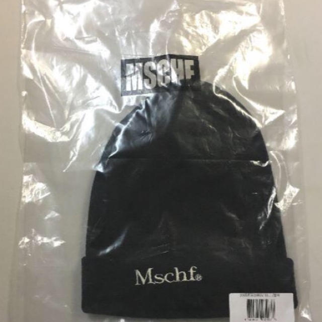 新品MSCHFビーニーmschfミスチフ韓国ニット帽ブラック黒の通販 新品MSCHFビーニーmschfミスチフ韓国ニット帽ブラック黒の通販