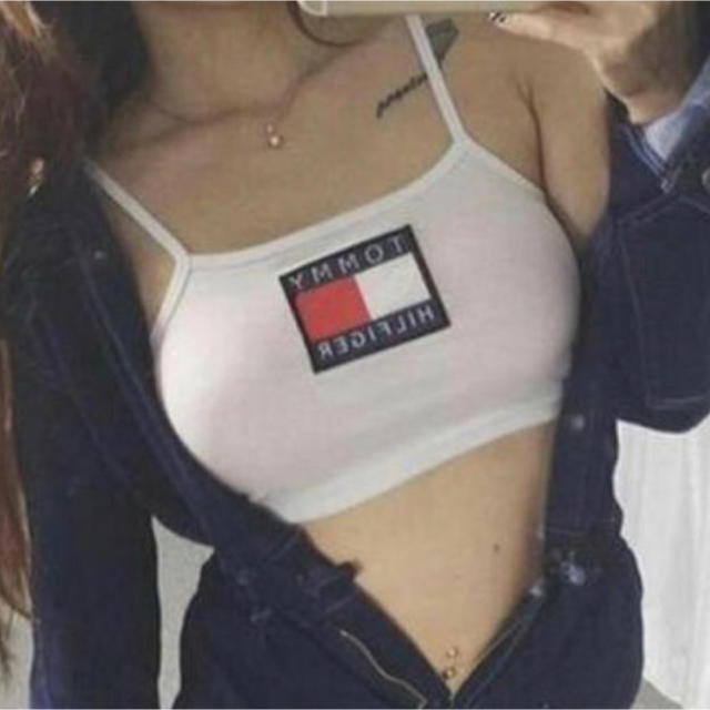 TOMMY HILFIGER(トミーヒルフィガー)の新品 トミー tommy HILFIGER キャミソール チューブトップ レディースのトップス(キャミソール)の商品写真