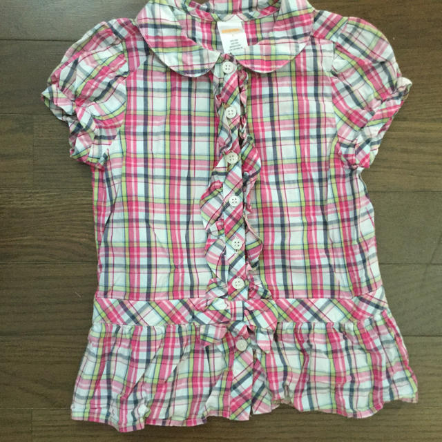 GYMBOREE(ジンボリー)の#5 110センチ ジンボリー チェックブラウス キッズ/ベビー/マタニティのキッズ服女の子用(90cm~)(ブラウス)の商品写真