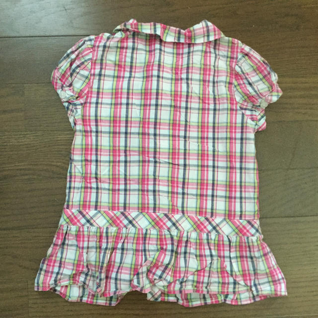 GYMBOREE(ジンボリー)の#5 110センチ ジンボリー チェックブラウス キッズ/ベビー/マタニティのキッズ服女の子用(90cm~)(ブラウス)の商品写真