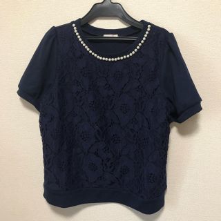 シマムラ(しまむら)のパール&レーストップス(カットソー(半袖/袖なし))