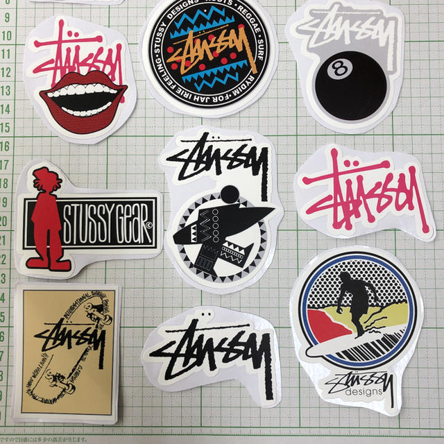 STUSSY(ステューシー)のステューシー 防水 シール ステッカー 12枚 自動車/バイクのバイク(ステッカー)の商品写真