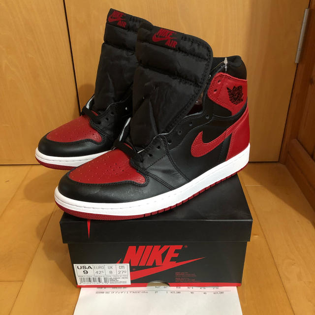 nike Airjordan1 Bred 2016