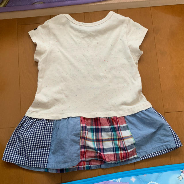 DOUBLE.B(ダブルビー)のミキハウス チュニック キッズ/ベビー/マタニティのキッズ服女の子用(90cm~)(ワンピース)の商品写真