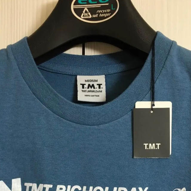 TMT(ティーエムティー)の新品未使用タグ付☆TMT ティーエムティー tシャツ ブルー サイズM メンズのトップス(Tシャツ/カットソー(半袖/袖なし))の商品写真