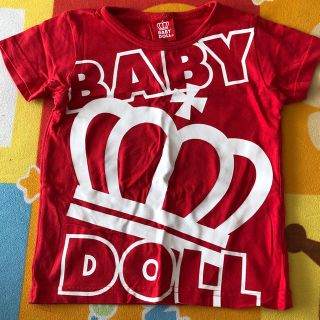 ベビードール(BABYDOLL)の赤 BABYDOLL 半袖Tシャツ 100cm(Tシャツ/カットソー)