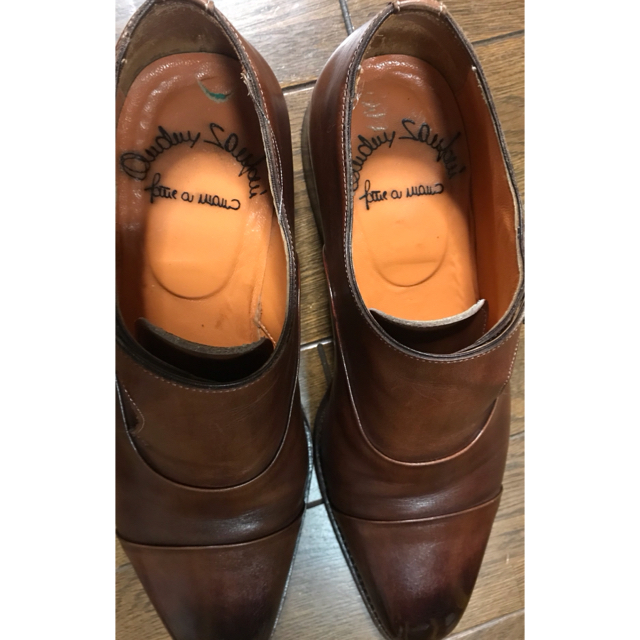 Santoni(サントーニ)のサントーニ 美品 上級ライン ファットアマーノ シングルモンク サイズ5 メンズの靴/シューズ(ドレス/ビジネス)の商品写真