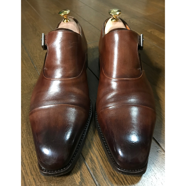 Santoni(サントーニ)のサントーニ 美品 上級ライン ファットアマーノ シングルモンク サイズ5 メンズの靴/シューズ(ドレス/ビジネス)の商品写真