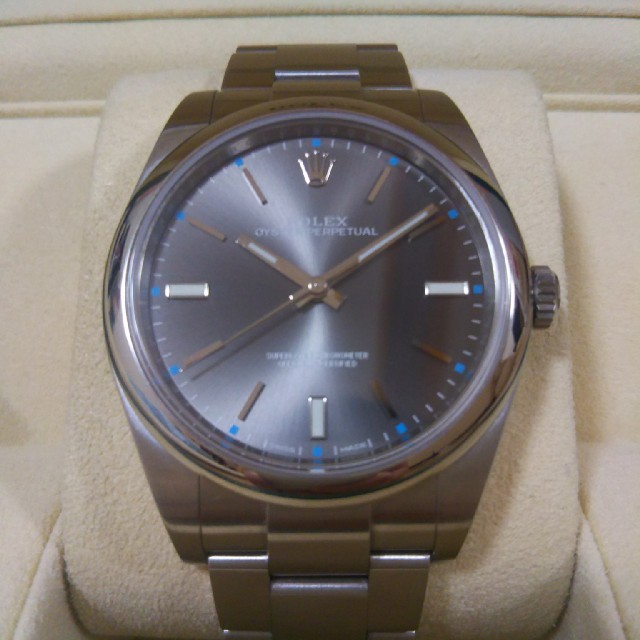 腕時計(アナログ)ロレックス オイスターパーペチュアル 114300 ダークロジウム
