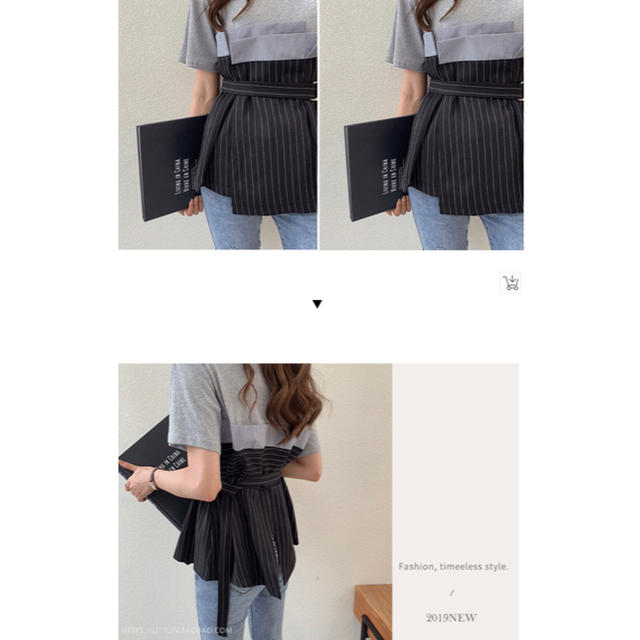 ZARA(ザラ)の新品 シャツ ベルト ZARA eimy rienda rady emoda レディースのトップス(Tシャツ(半袖/袖なし))の商品写真