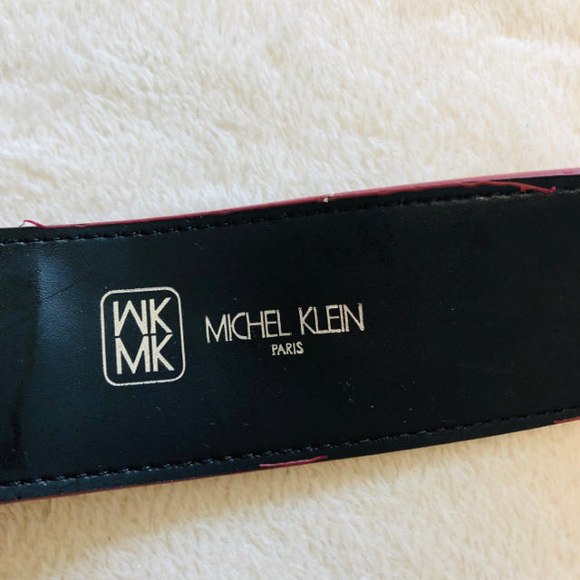 MICHEL KLEIN(ミッシェルクラン)の【まりん樣】MICHEL KLEIN バーガンディー ベルト+メイクポーチ レディースのファッション小物(ベルト)の商品写真
