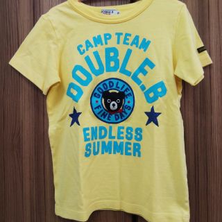 ダブルビー(DOUBLE.B)の★ミキハウスDOUBLE.B 夏カラーの半袖Tシャツ 120 イエロー ★(Tシャツ/カットソー)