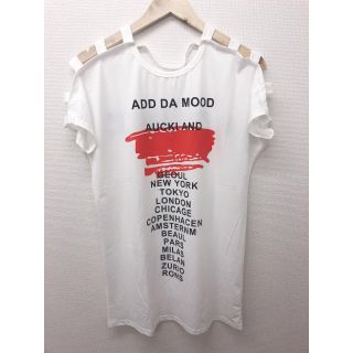 肩見せロング丈トップス(Tシャツ(半袖/袖なし))