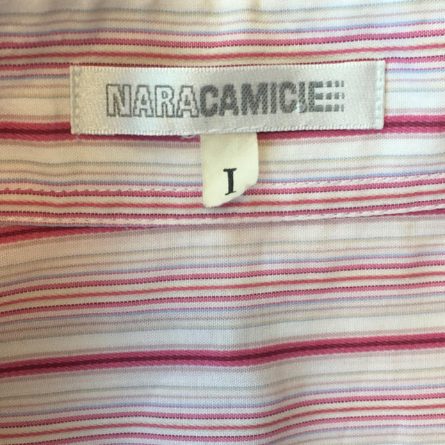 NARACAMICIE(ナラカミーチェ)の【NARACAMICIE】ナラカミーチェ ピンク ストライプ シャツ レディースのトップス(シャツ/ブラウス(長袖/七分))の商品写真