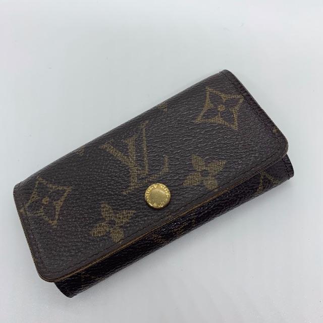 LOUIS VUITTON(ルイヴィトン)の正規 Louis Vuitton キーケース ロゴ キーホルダー 鍵入れ 財布 レディースのファッション小物(キーケース)の商品写真