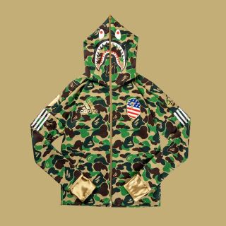 アベイシングエイプ(A BATHING APE)のBAPE x ADIDAS FOOTBALL SHARK HOODIE (パーカー)