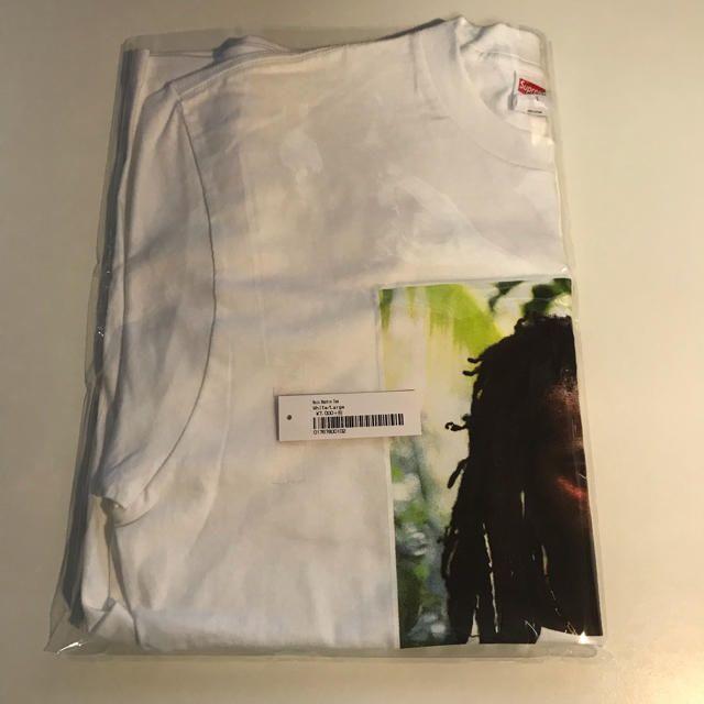 トップスL 白 Supreme Buju Banton Tee