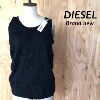 ディーゼル(DIESEL)の【新品・タグ付】DIESEL パッチワーク スター柄 ノースリーブシャツ S(Tシャツ(半袖/袖なし))