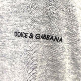 ドルチェアンドガッバーナ(DOLCE&GABBANA)の特価2500円！！人気のD&Gライトグレー上質綿100％Tシャツ(Tシャツ/カットソー(半袖/袖なし))