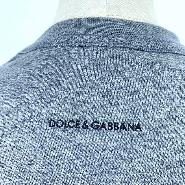 DOLCE&GABBANA(ドルチェアンドガッバーナ)の残りわずかD＆G上質綿100%Tシャツ濃いグレー特価2500円 メンズのトップス(Tシャツ/カットソー(半袖/袖なし))の商品写真