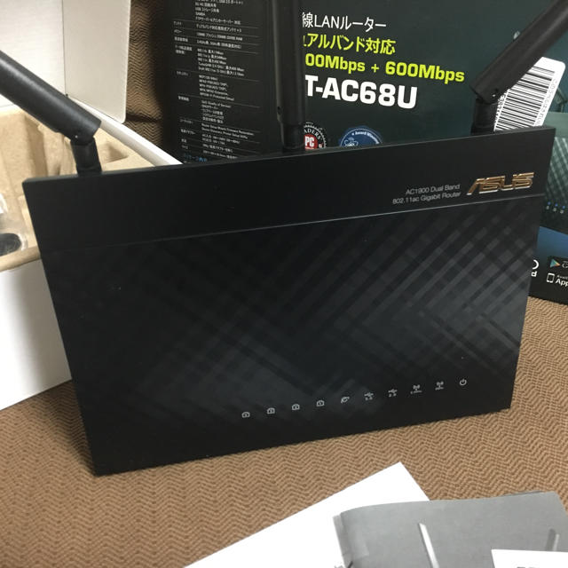 IPv6対応多機能高性能ルーター ASUS RT-AC68U