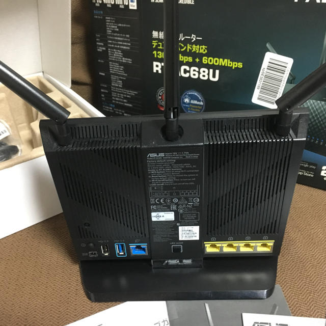 IPv6対応多機能高性能ルーター ASUS RT-AC68U