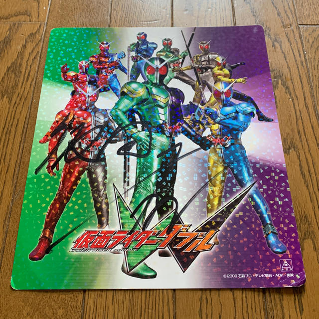 仮面ライダーダブル イベント ショー サイン入り色紙 の通販 by 仮面ライダーダブル イベント ショー サイン入り色紙 の通販 by