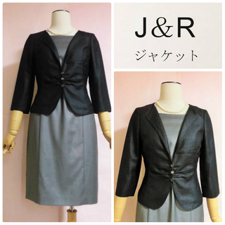 ジェイアンドアール(J&R)の【J＆R】きれいめジャケット☆黒☆春夏秋(テーラードジャケット)