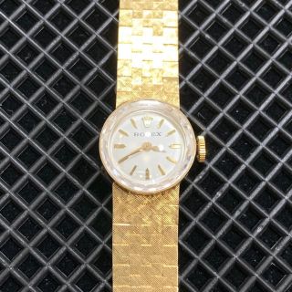 ロレックス(ROLEX)のRolexロレックス レディース アンティーク時計 全14KYG 無垢ケース(腕時計)