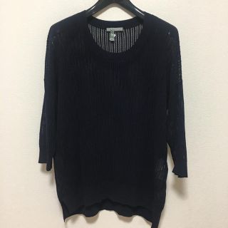 セオリーリュクス(Theory luxe)の美品 ✴︎ theory luxe プルオーバー （ネイビー）(ニット/セーター)