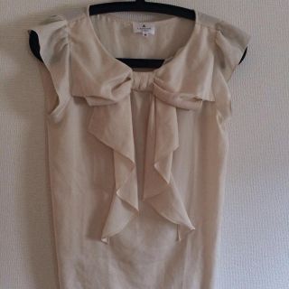 ランバンオンブルー(LANVIN en Bleu)のLANVINのシフォントップス(シャツ/ブラウス(半袖/袖なし))