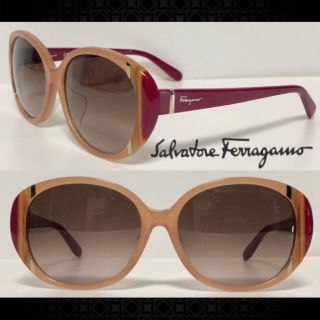 サルヴァトーレフェラガモ(Salvatore Ferragamo)のFerragamo フェラガモ サングラス SF842SA 729 ベージュ(サングラス/メガネ)