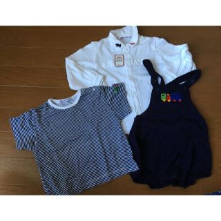 ブランコ(Blanco)のくるくる様専用★ブランコBLANCO★シャツロンパースセット♪(ロンパース)