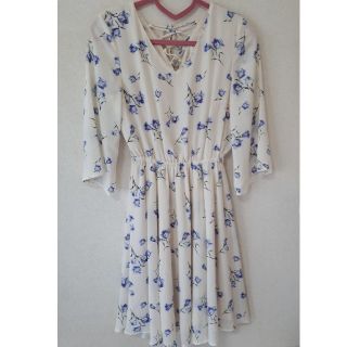 ハニーズ(HONEYS)の爽やか上品♡ブルーの花柄＊ワンピース♡(ロングワンピース/マキシワンピース)