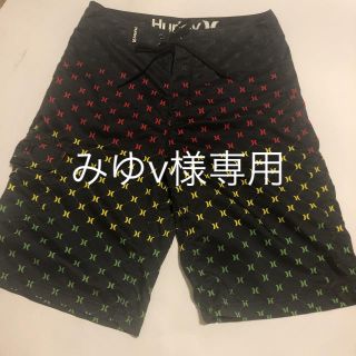 ハーレー(Hurley)のHurley ラスタカラー×ブラック 水着 ハーフパンツ(水着)