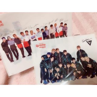 セブンティーン(SEVENTEEN)のSEVENTEEN セブチ 限定クリアファイル 2枚セット(K-POP/アジア)