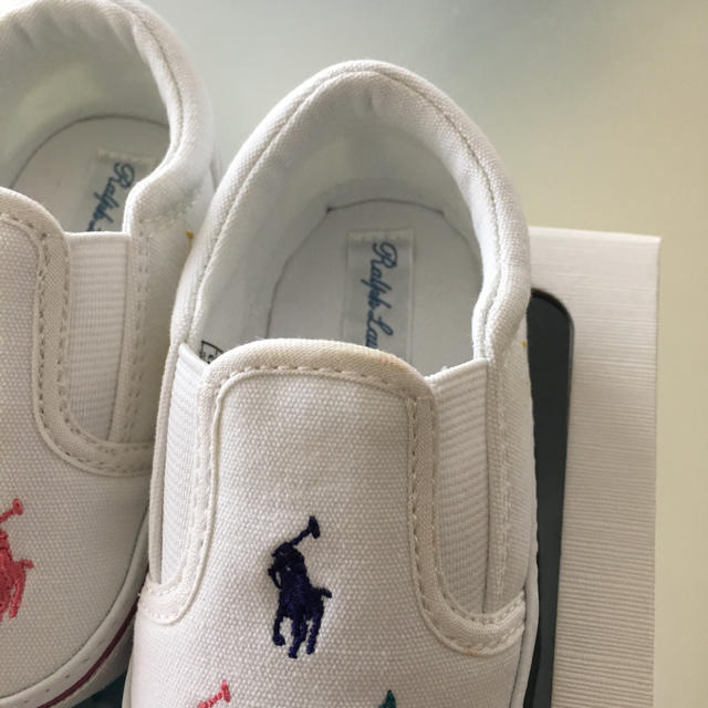 Ralph Lauren(ラルフローレン)のラルフローレン 13㎝  Ralph Lauren ファーストシューズ ベビー キッズ/ベビー/マタニティのベビー靴/シューズ(~14cm)(スリッポン)の商品写真