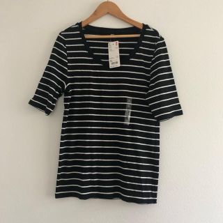 ユニクロ(UNIQLO)のUNIQLO ボーダーTシャツ(Tシャツ(半袖/袖なし))